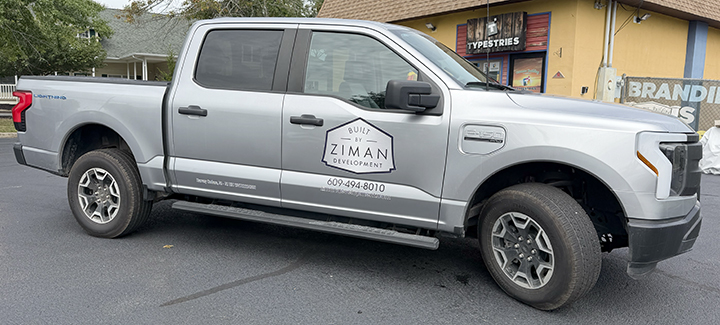 Minimal clean fleet branding for high-end homebuilder Ziman Development